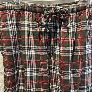 Polo Ralph Lauren Sleepwear Mens L Red Blue Green Plaid Flannel PJ Pants Pajama